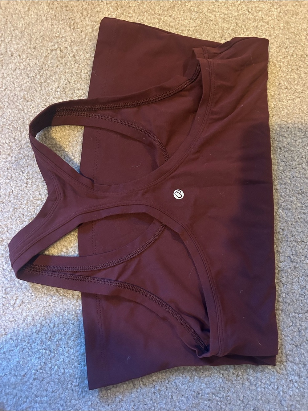 CRZ YOGA Burgundy Racerback Tank & High-Waist Leggings Set - Picture 3 of 3